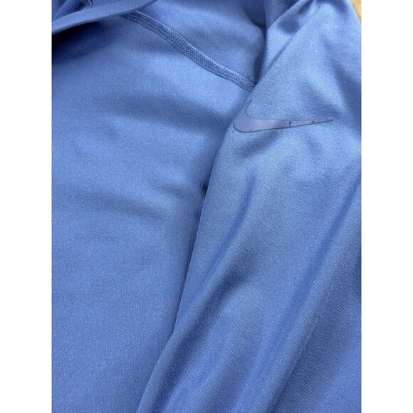 Nike Pro Sweatshirt  Running Yoga Pullover 1/2 Zip Mock Neck Blue XL Activewear - Picture 4 of 11